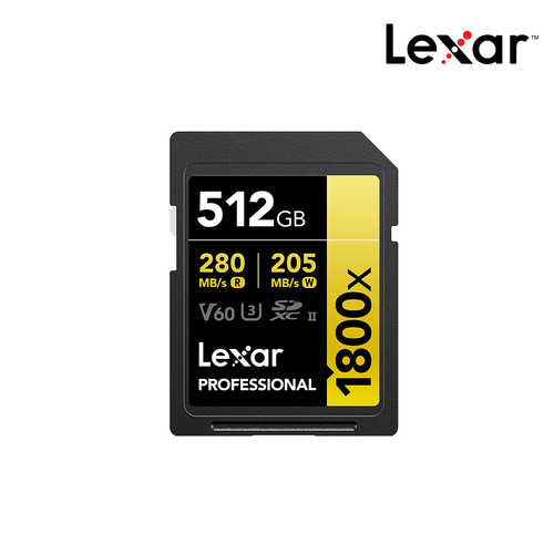 공식판매원 SD카드 1800x UHS-Ⅱ급 512GB